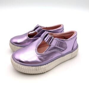 Tucker + Tate Tabitha Mary Jane Flat Girls Metallic Purple Size US8M